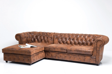 OXFORD - Corner 3 seater leather sofa by KARE Design - view 3